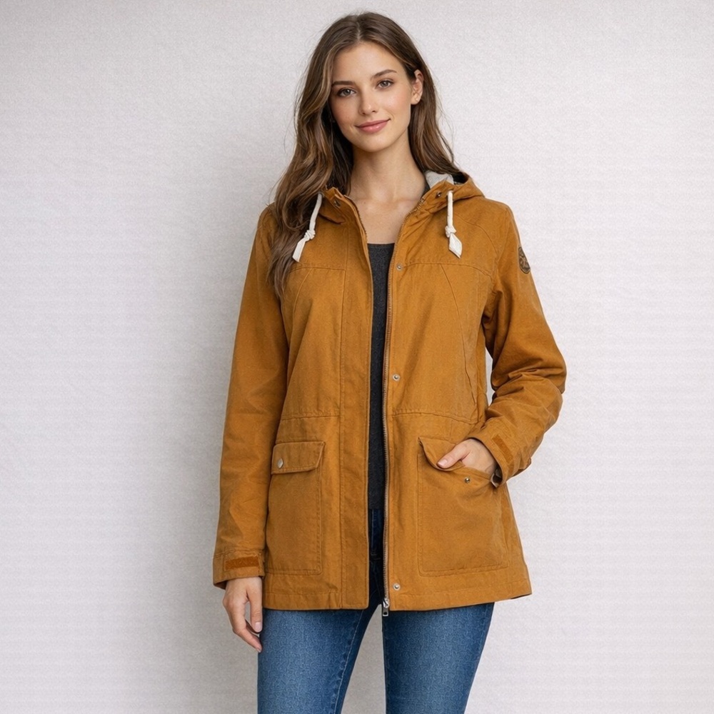 Woolrich Women’s Mustard Windbreaker Jacket Large NWOT